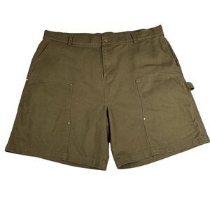 Darc Sport Wolf Chopper Clark Utility Shorts Green Cotton Size 38